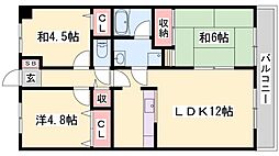 アルコラカーサ姫路土山 3LDKの間取図画像