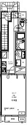 Hestia(ヘスティア) 1Kの間取図画像