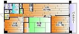アセーラ土山 3LDKの間取図画像