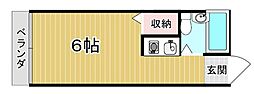 チェリーコート ワンルームの間取図画像