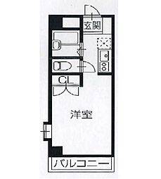 ジュネス船橋 ワンルームの間取図画像