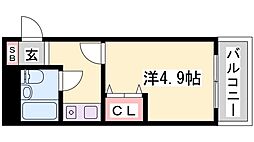 グリーンハイツ南駅前 1Kの間取図画像