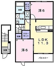 グランディアス トシ 2階
