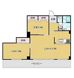 シャルムみつひろ 2LDKの間取図画像