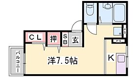 兵庫県姫路市砥堀（賃貸アパート1K・2階・25.25㎡） その2