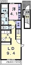 兵庫県姫路市飾磨区蓼野町（賃貸アパート1LDK・2階・40.09㎡） その2