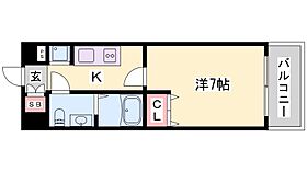 兵庫県姫路市十二所前町（賃貸マンション1K・5階・26.65㎡） その2