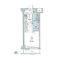 ＬＥＸＥ用賀 405 ｜ 東京都世田谷区用賀１丁目14-10（賃貸マンション1K・4階・25.81㎡） その2