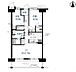 間取り：専有面積63.72m2の2LDKタイプのお部屋■5階部分、南向き、眺望・陽当たり良好