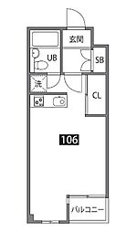 JR総武線 西荻窪駅 徒歩6分の賃貸マンション 1階ワンルームの間取り