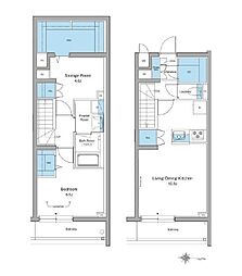 京王井の頭線 西永福駅 徒歩4分の賃貸マンション 1階1SLDKの間取り