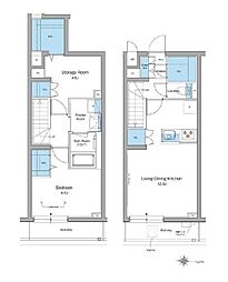 京王井の頭線 西永福駅 徒歩4分の賃貸マンション 1階1SLDKの間取り