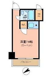 東京メトロ丸ノ内線 西新宿駅 徒歩2分の賃貸マンション 9階ワンルームの間取り