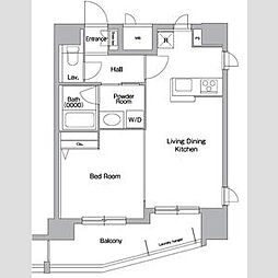 PRIMEURBAN西新宿1 1LDKの間取図画像