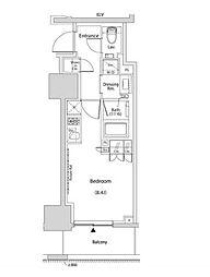 ザ・パークハビオ新中野 ワンルームの間取図画像