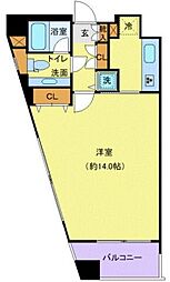 シンシア新中野 1Kの間取図画像