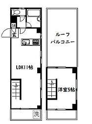 東京メトロ丸ノ内線 南阿佐ケ谷駅 徒歩1分の賃貸マンション 3階1LDKの間取り
