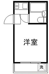 カーサ・ラ・ネージュ ワンルームの間取図画像