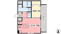 ヴェルデ・フレスコ本町 1LDKの間取図画像