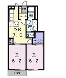 間取図画像 2DK