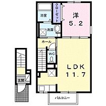 カーサ・フェリーチェ　Ａ  ｜ 愛媛県東温市見奈良（賃貸アパート1LDK・2階・43.32㎡） その2