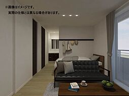 リコリス中一万 3階ワンルームのリビング/ダイニング