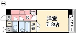 ジョイフル朝生田 1DKの間取図画像
