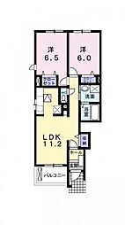 リヴェールムニュ 2LDKの間取図画像