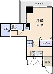 いよてつLofty上一万 1Kの間取図画像