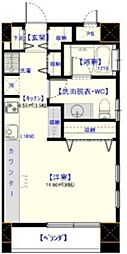quinzelieu ワンルームの間取図画像