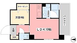 イルパラッツォ萱町 1LDKの間取図画像