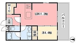 ANNEXRAINBOWTOWER 1LDKの間取図画像