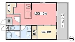 ANNEXRAINBOWTOWER 1LDKの間取図画像