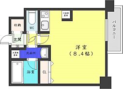 札幌市営東豊線 豊水すすきの駅 徒歩5分の賃貸マンション 7階1Kの間取り