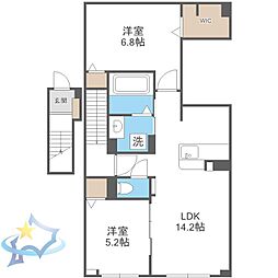 間取図画像 2LDK