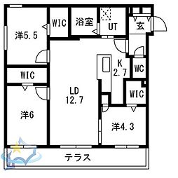 間取図画像 3LDK