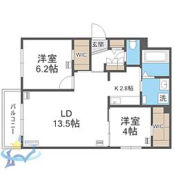 間取図画像 2LDK