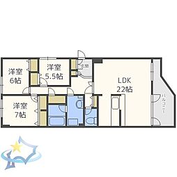間取図画像 3LDK