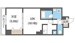 札幌市営南北線 すすきの駅 徒歩8分の賃貸マンション 5階1LDKの間取り