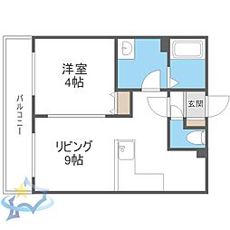 AVENUE2.2.4 1LDKの間取図画像