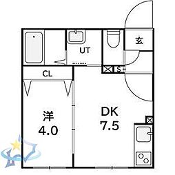 間取図画像 1LDK