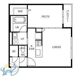 間取図画像 1LDK