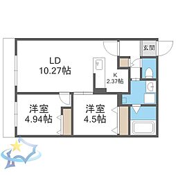 札幌市営東西線 西18丁目駅 徒歩8分 1階/-