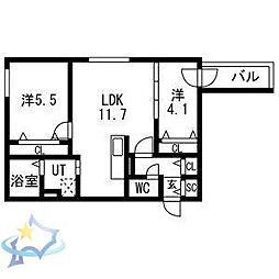 間取図画像 2LDK