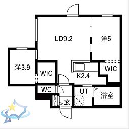 間取図画像 2LDK