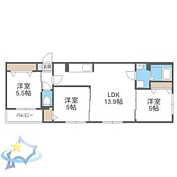 札幌市営東西線 西18丁目駅 徒歩12分 4階/-