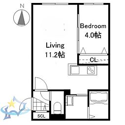 間取図画像 1LDK