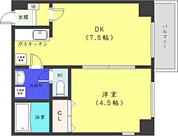 ALLUREMARUYAMA 1DKの間取図画像