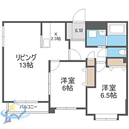札幌市営東西線 西18丁目駅 徒歩13分 4階/-