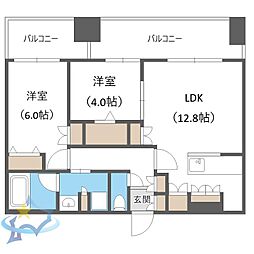 MJsquare KOTONI 2LDKの間取図画像